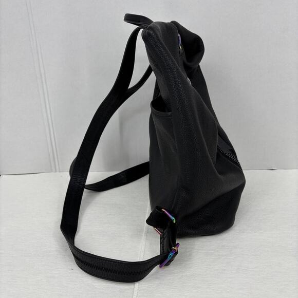 Aimee Kestenberg Tamitha Backpack‎ Black Pebbled Leather Handbag Purse main image 12